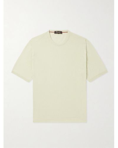Loro Piana Bay T-Shirt aus Baumwolle - Natur