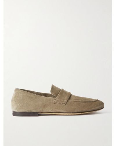 Officine Creative Airto Suede Loafers - Natural