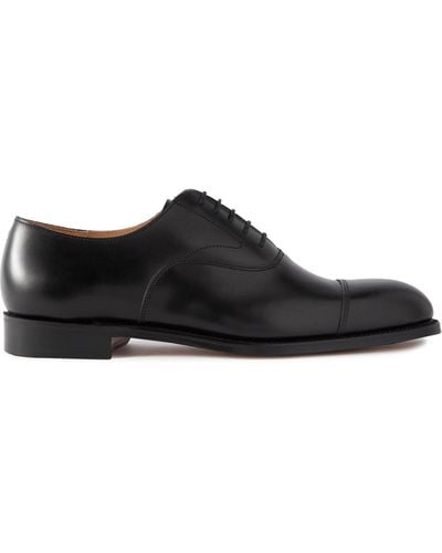 Grenson Cambridge Leather Oxford Shoes - Black