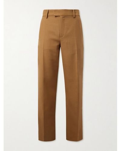 Séfr Straight-leg Drill Suit Trousers - Natural