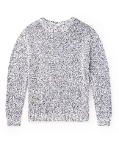 Massimo Alba Achille Ribbed Cotton Sweater - Gray