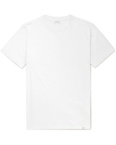 Norse Projects Niels Slim-fit Organic Cotton-jersey T-shirt - White