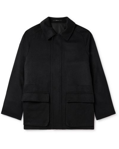 Saman Amel City Cashmere Coat - Black