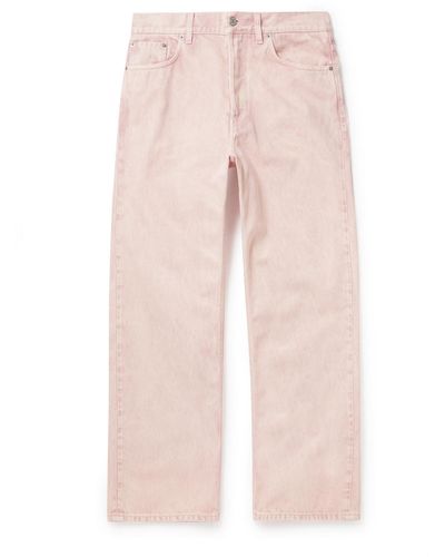 Dries Van Noten Pine Straight-leg Jeans - Pink