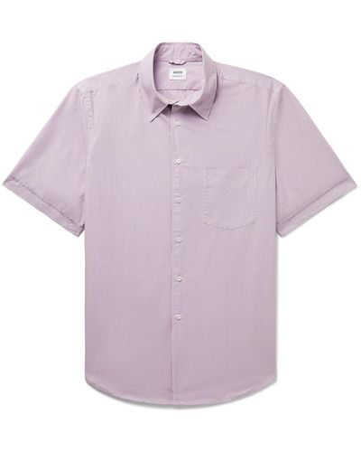Aspesi Cotton-poplin Shirt - Purple