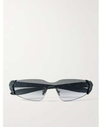 Dior Occhiali da sole in acetato stile aviator DiorBay M1U - Nero