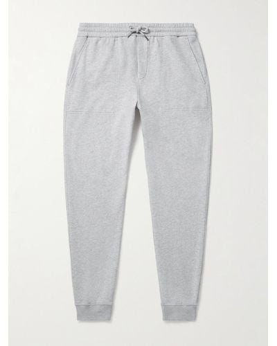 MR P. Tapered Organic Cotton-jersey Sweatpants - Grey