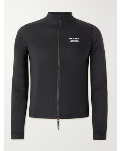 Pas Normal Studios Stow Away Logo-print Nylon Cycling Jacket - Black