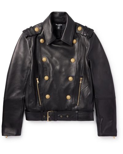 Balmain Leather for Men | Online Sale up 62% off Lyst