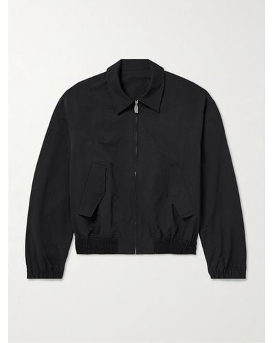 LE17SEPTEMBRE Cotton-blend Shell Bomber Jacket - Black