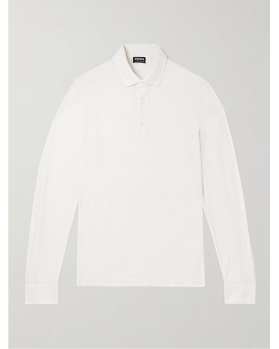 ZEGNA Polo in lana - Bianco