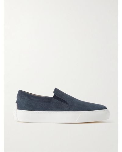Tod's Suede Slip-on Trainers - Blue