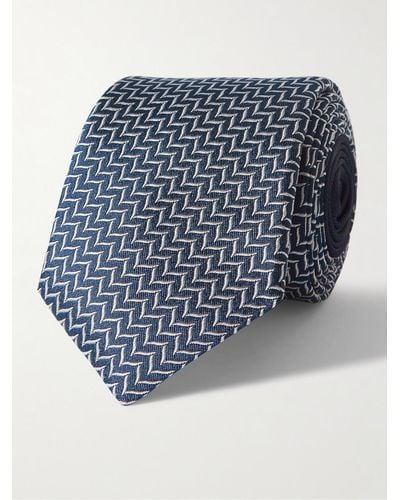 Missoni Krawatte aus Seiden-Jacquard - Blau