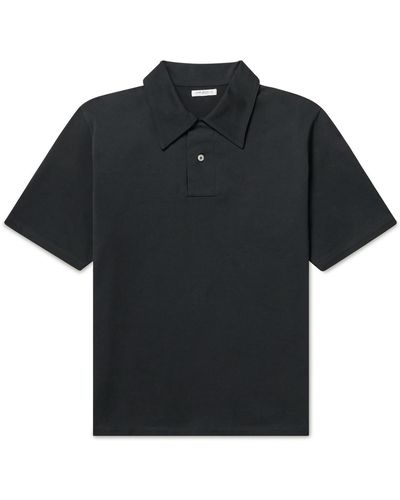 Lady White Co. Richmond Cotton-piqué Polo Shirt - Black