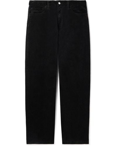 Carhartt Landon Straight-leg Cotton-corduroy Pants - Black