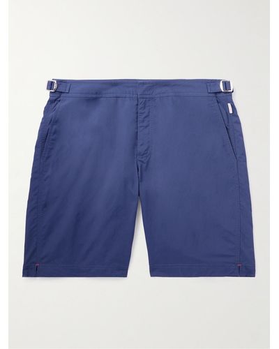 Orlebar Brown Dane Ii Slim-fit Long-length Swim Shorts - Blue