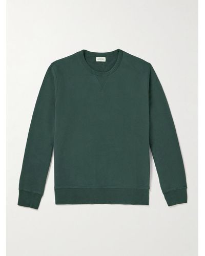 Hartford Cotton-jersey Sweatshirt - Green