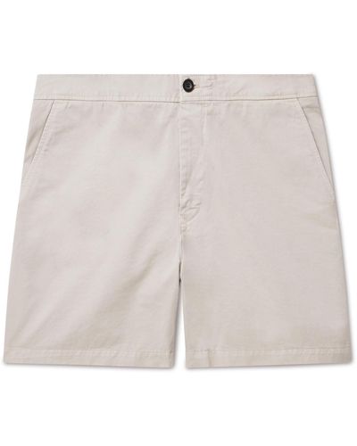 MR P. Straight-leg Cotton-twill Shorts - White