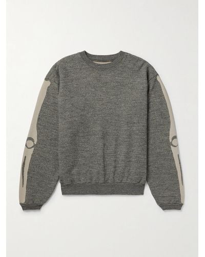 Kapital Printed Cotton-jersey Sweatshirt - Grey
