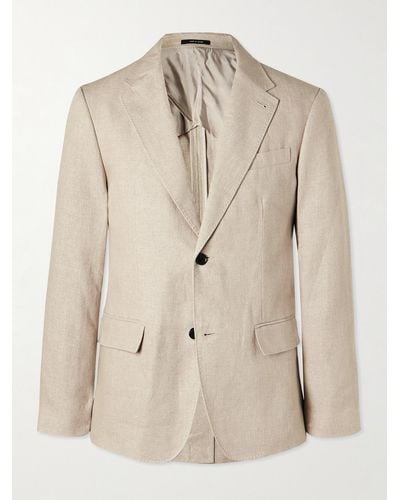 Club Monaco Linen Suit Jacket - Natural