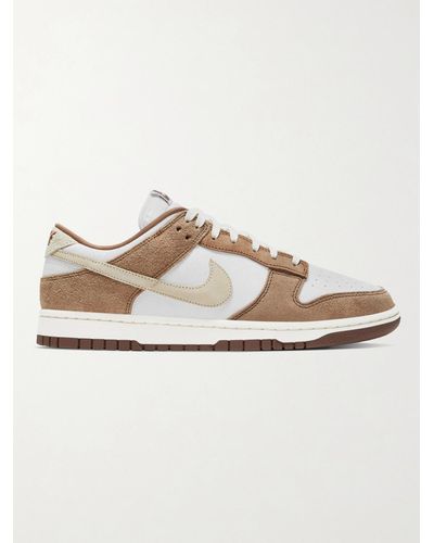 Nike Dunk Low Prm Suede And Leather Trainers - Metallic
