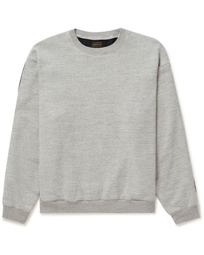 Kapital Patchwork Cotton-jersey Sweatshirt - Gray