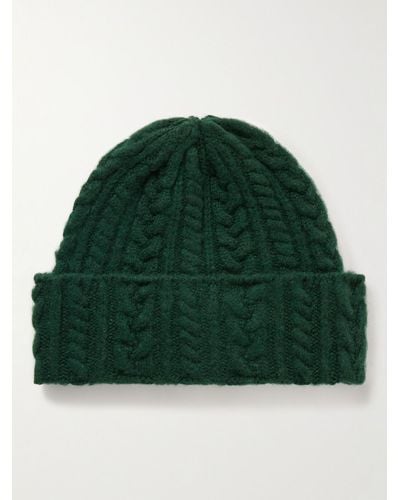 Howlin' Cable-knit Wool Beanie - Green