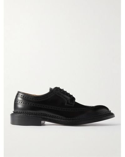 Grenson Aldwych Schuhe aus Leder mit Lochverzierungen - Schwarz