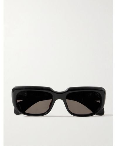 Jacques Marie Mage Sartet Rectangular-frame Acete Sunglasses - Black