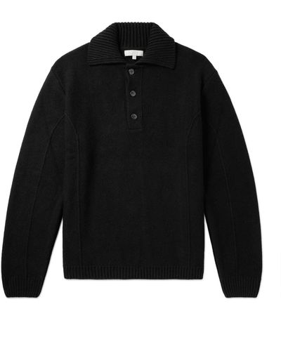mfpen Company Recycled-wool Polo Shirt - Black