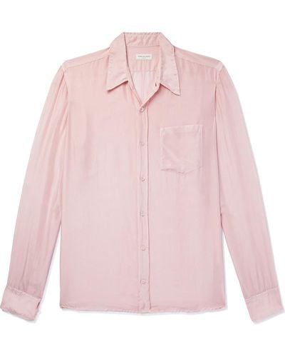 Dries Van Noten Corbino Silk Shirt - Pink