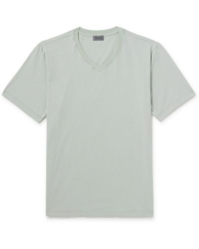 Hanro Living Cotton-jersey T-shirt - Gray