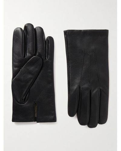 Dents Andover Touchscreen-Handschuhe aus Leder mit Kaschmirfutter - Schwarz