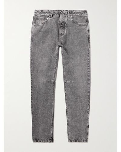 Brunello Cucinelli Slim-fit Tapered Jeans - Grey