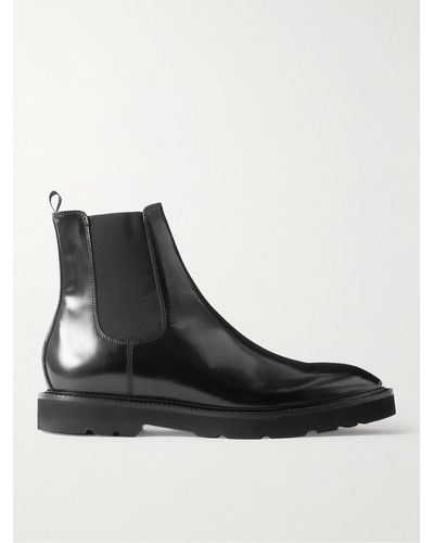 Paul Smith Linton Patent-leather Chelsea Boots - Black