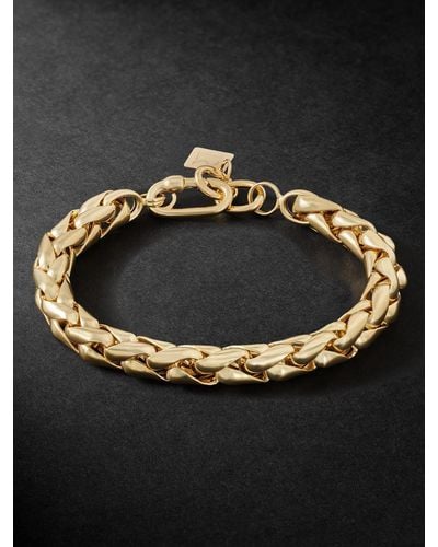 Lauren Rubinski Gold Chain Bracelet - Black