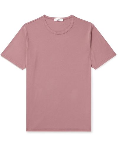 MR P. Garment-dyed Cotton-jersey T-shirt - Purple