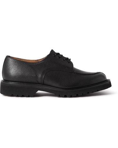 Tricker's Kilsby Full-grain Leather Derby Shoes - Black