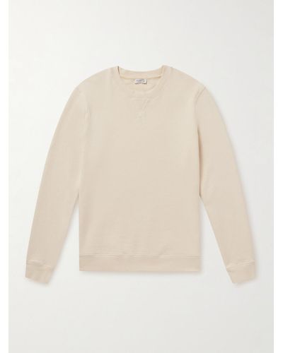 Sunspel Cotton-jersey Sweatshirt - Natural