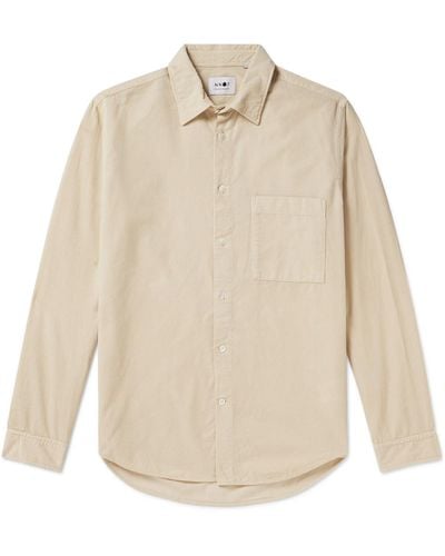 NN07 Arne 5120 Cotton-blend Corduroy Shirt - White
