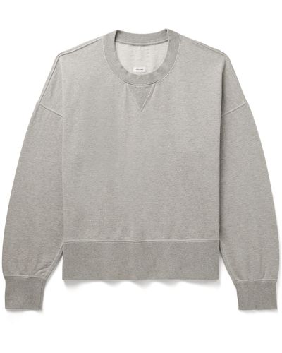 Visvim Court Cotton And Cashmere-blend Jersey Sweatshirt - Gray