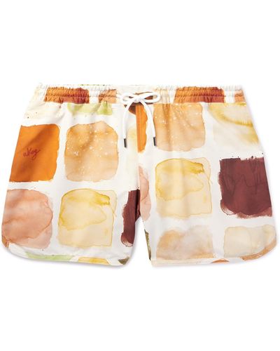 A Kind Of Guise Gili Straight-leg Short-length Printed Recycled Swim Shorts - Pink