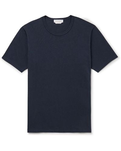 Gabriela Hearst Bandeira Organic Cotton-jersey T-shirt - Blue
