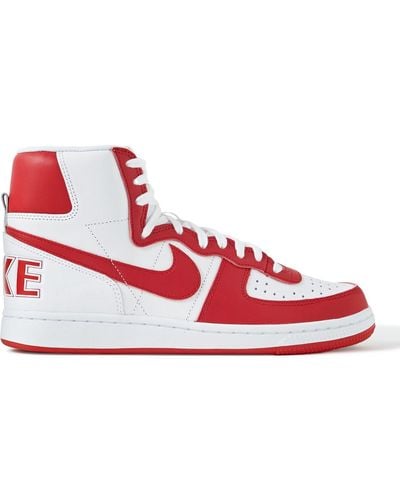 Nike Terminator Leather High-top Sneakers - Red