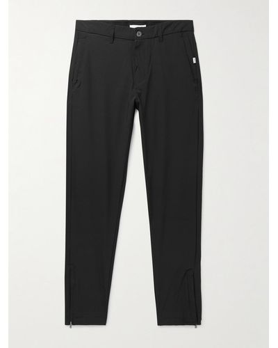 Onia 360 Tech Tapered Stretch-nylon Trousers - Black