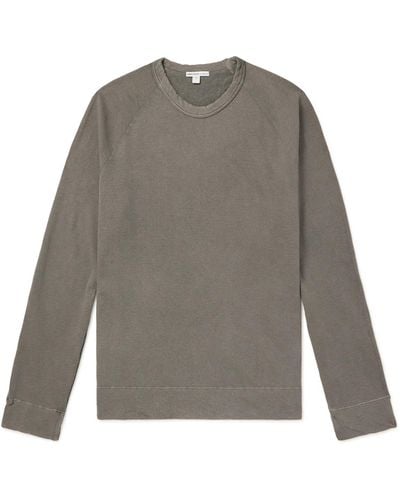 James Perse Supima Cotton-jersey Sweatshirt - Gray