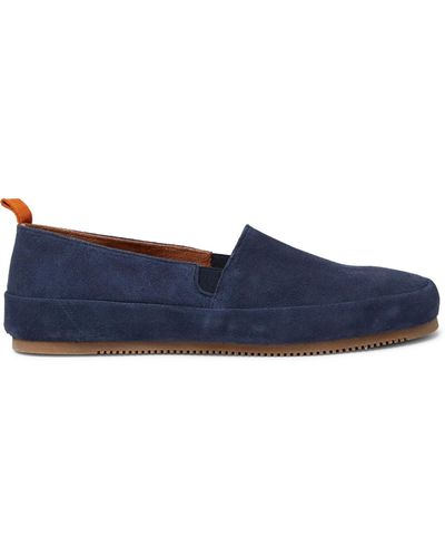 Mulo Suede Loafers - Blue