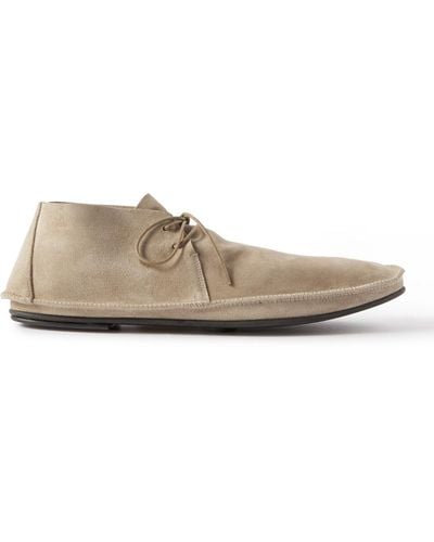 The Row Tyler Suede Chukka Boot - Natural
