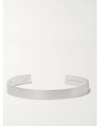 Le Gramme Le 21 Brushed Sterling Silver Cuff - Metallic