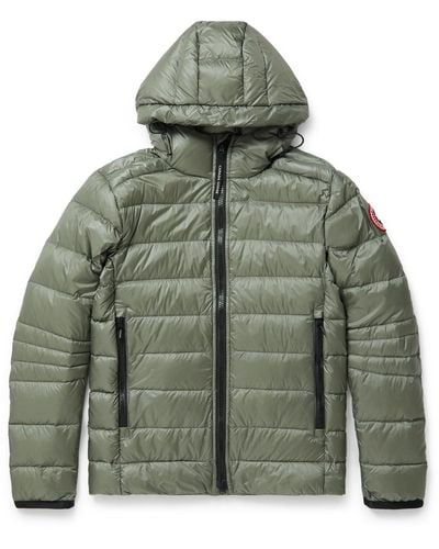 Canada Goose Crofton Recycled Nylon-ripstop Hooded Down Jacket - Green